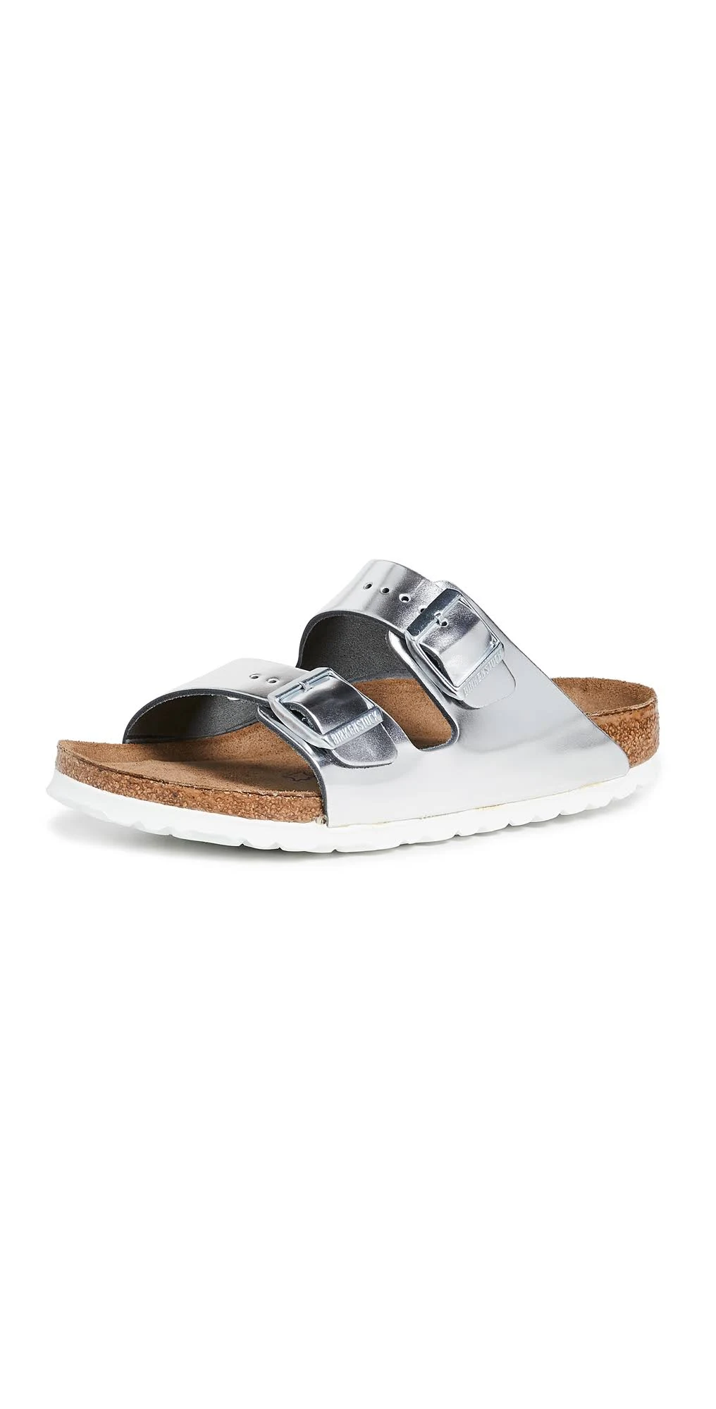 Birkenstock Arizona Soft Sandals Metallic Silver 39