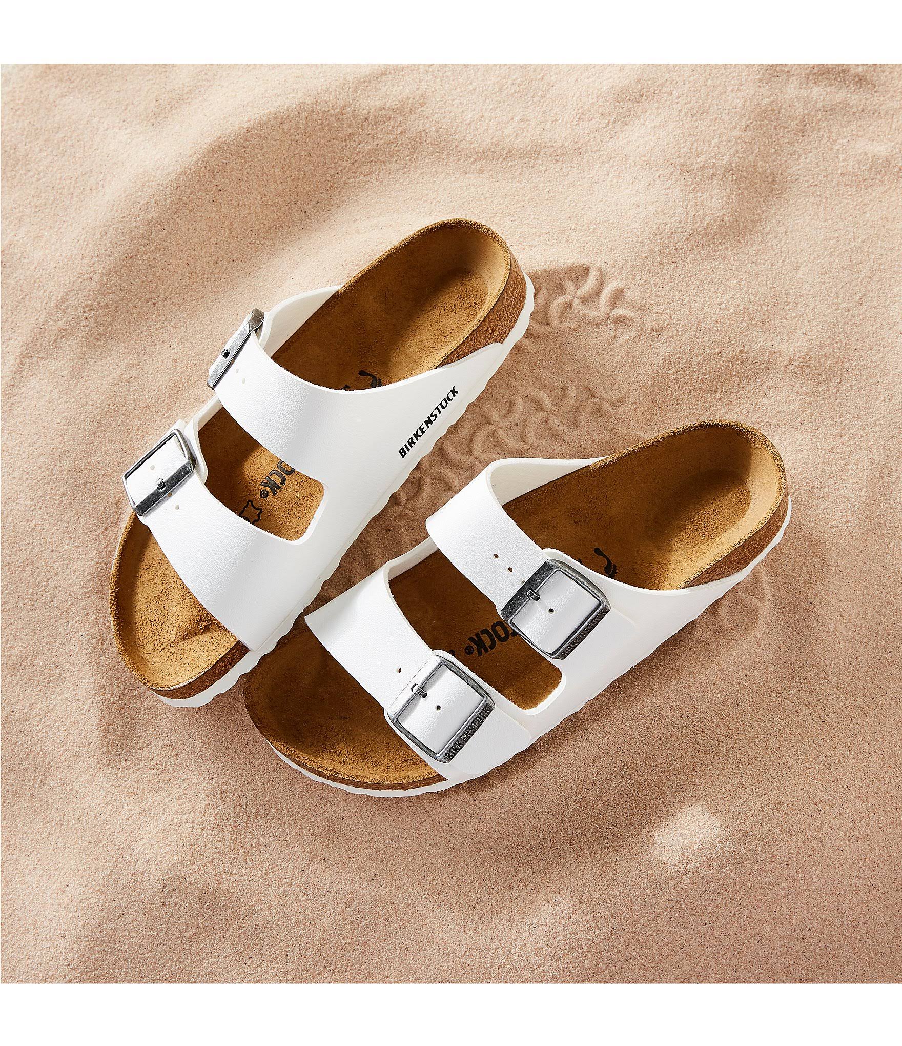 Birkenstock Women's Arizona Sandals, Size: 10/10.5 US (41 Euro), White