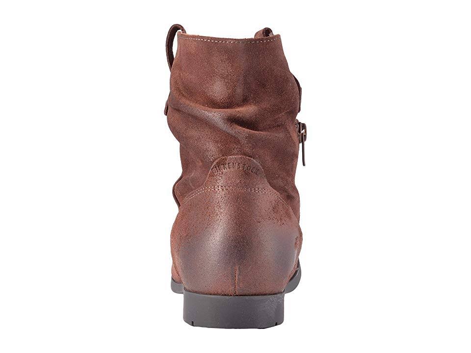 Birkenstock Women's Sarnia Boot - 38 - Espresso / Waxed Suede