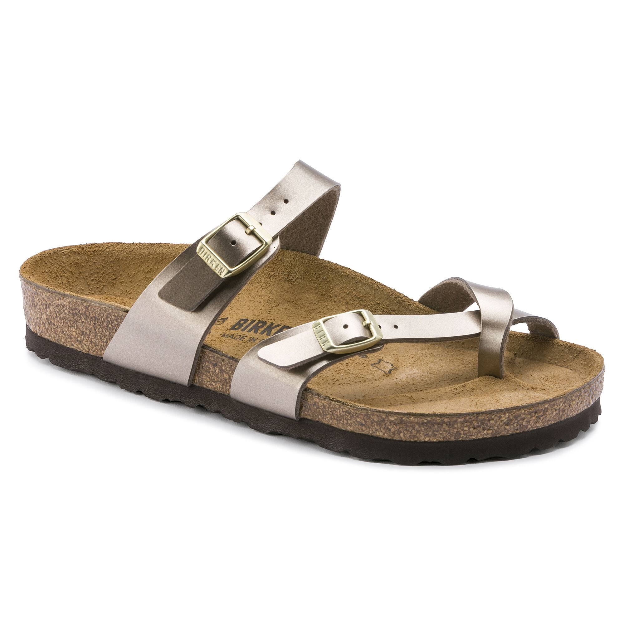 Birkenstock Mayari Sandals - Electric Metallic Taupe