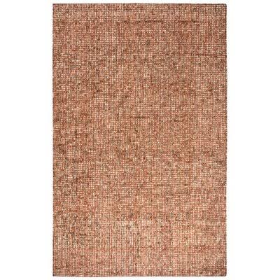 Eley Hand-Tufted Wool Red Area Rug