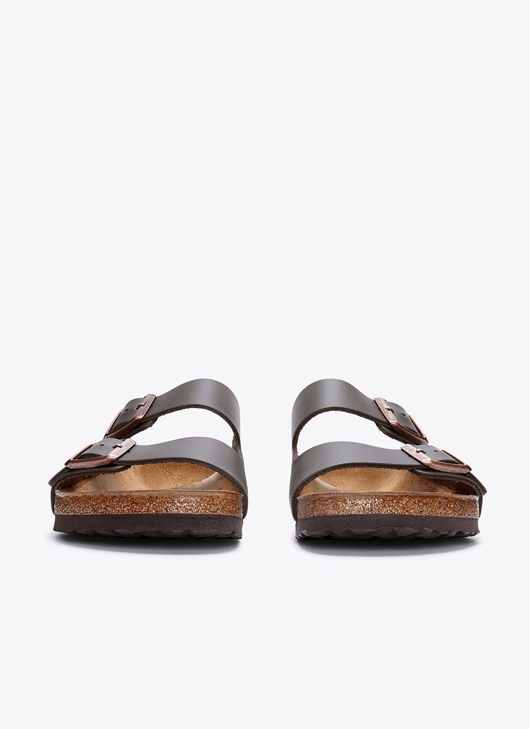 Birkenstock Leather Sandals Arizona Dark Brown / 40