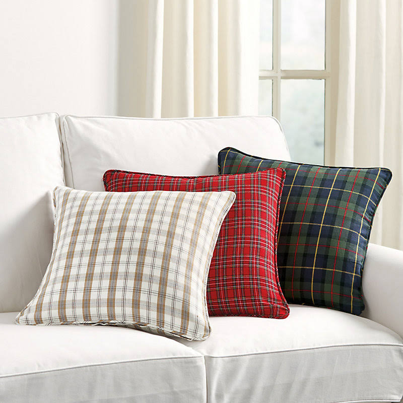 Suzanne Kasler Signature Holiday Plaid Pillow Holiday Plaid - Ballard Designs