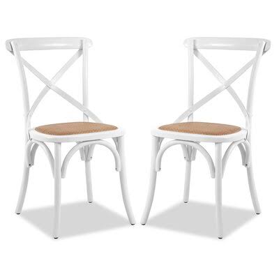 Hyacinthe Dining Chair Color: White