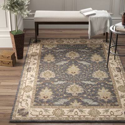Constance Oriental Hand-Tufted Wool Blue Area Rug Birch Lane Rug Size Rectangle 2&6x22 x 4&