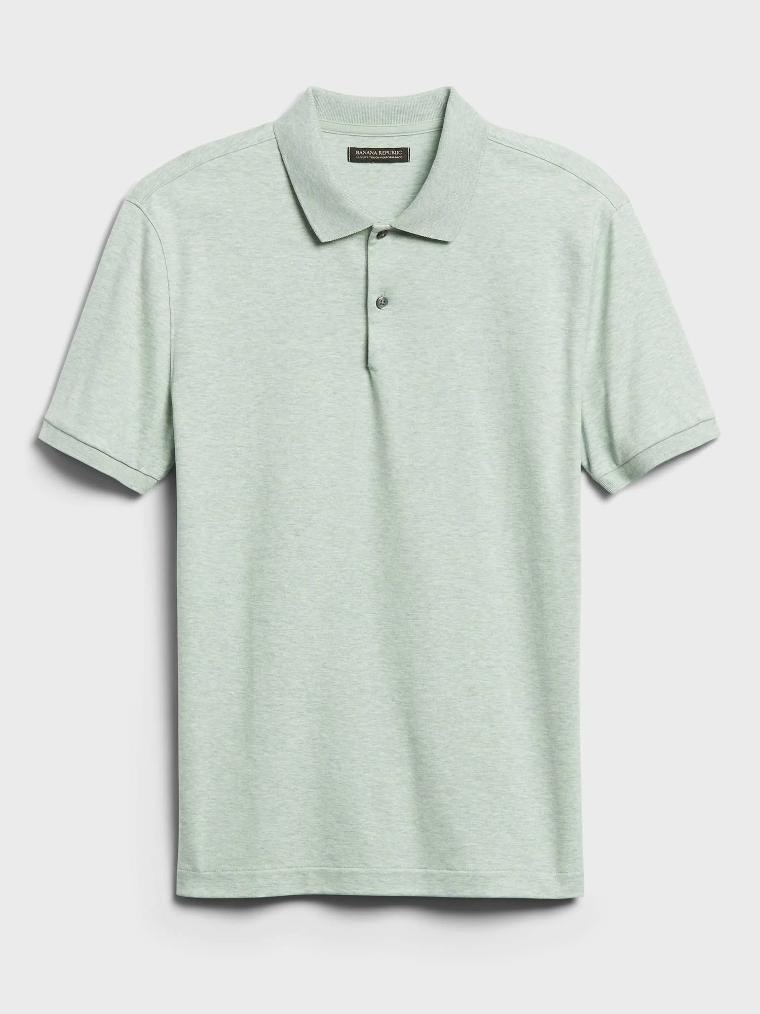 Banana Republic men's Luxury-Touch Performance Golf Polo Shirt Eucalyptus Green Size XL