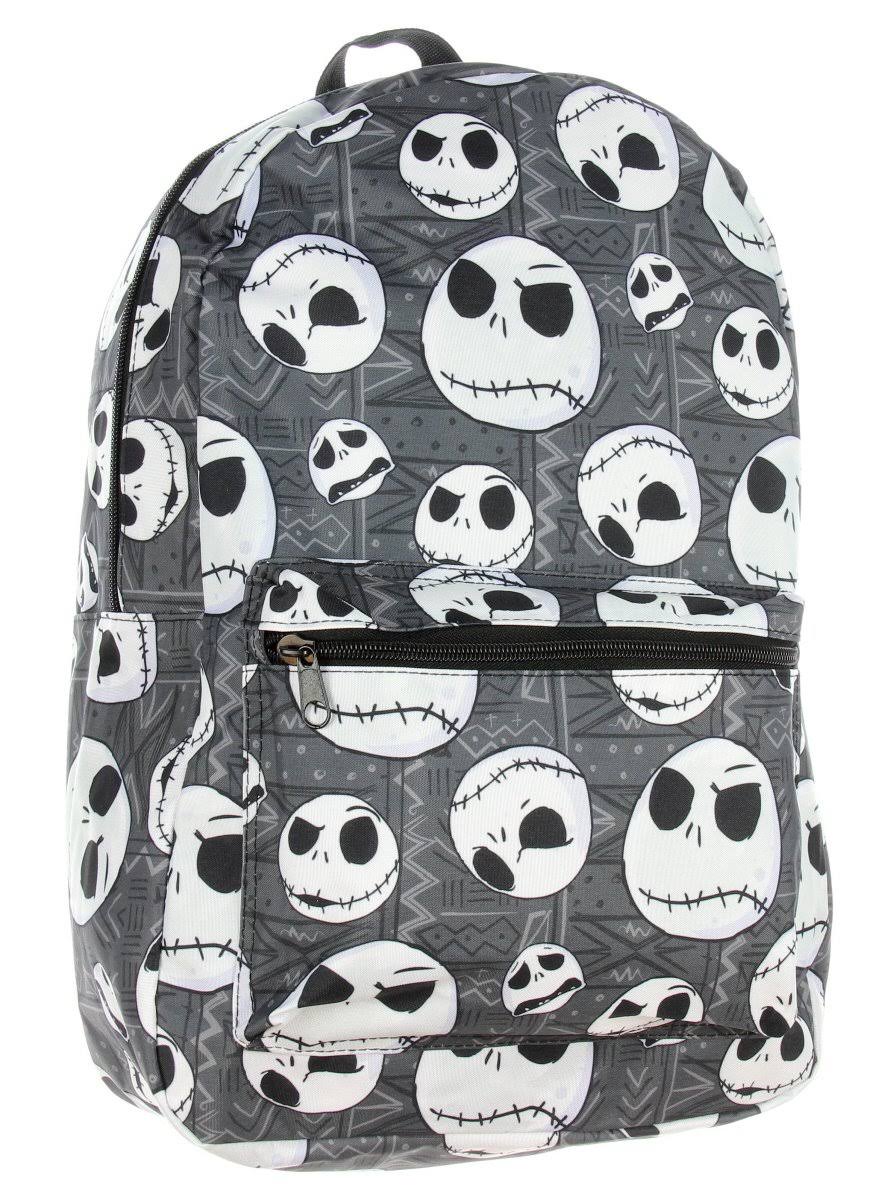Nightmare Before Christmas Backpack Jack Skellington Head Print