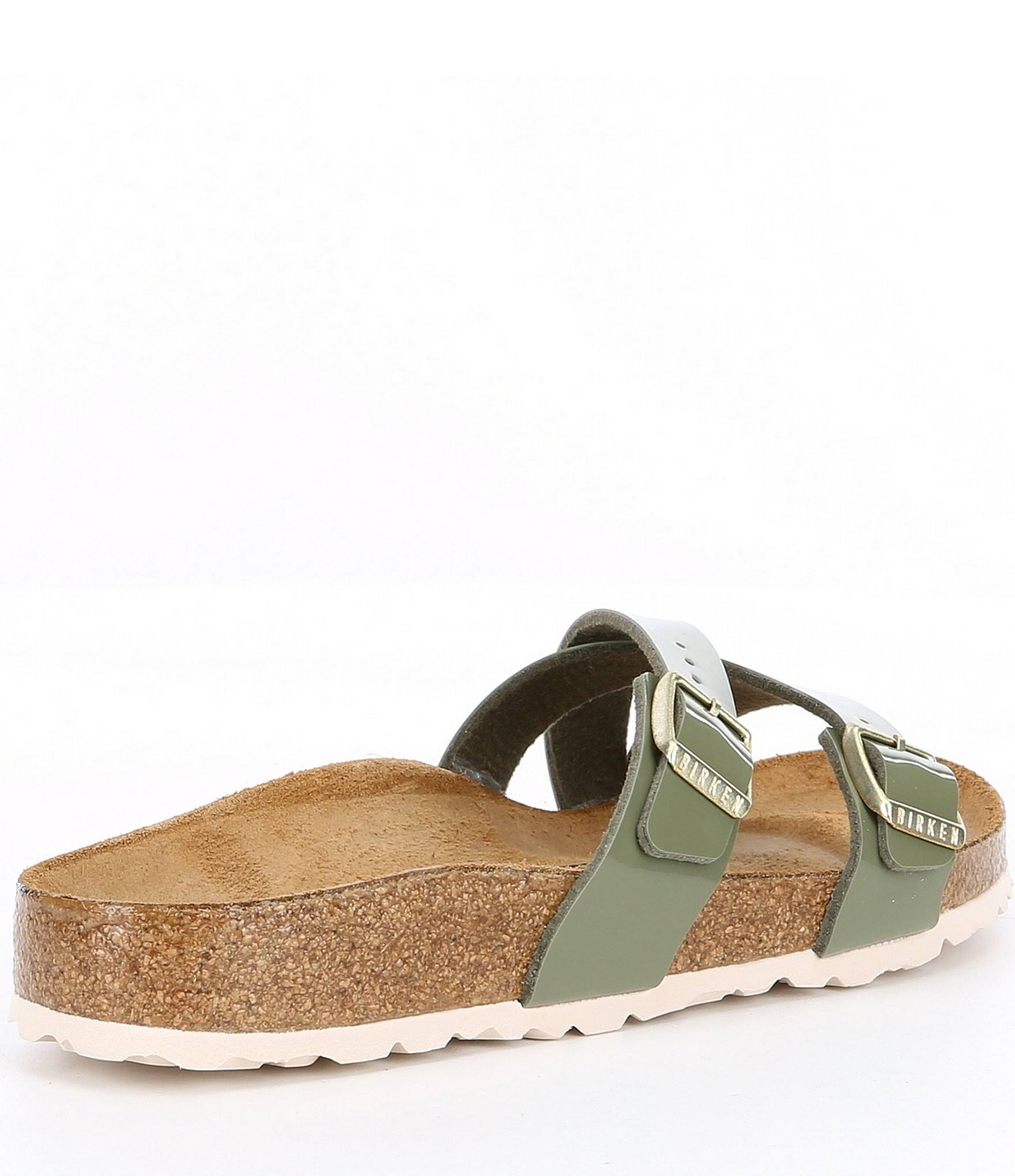 Birkenstock Yao Khaki Patent Birko-Flor 37 N