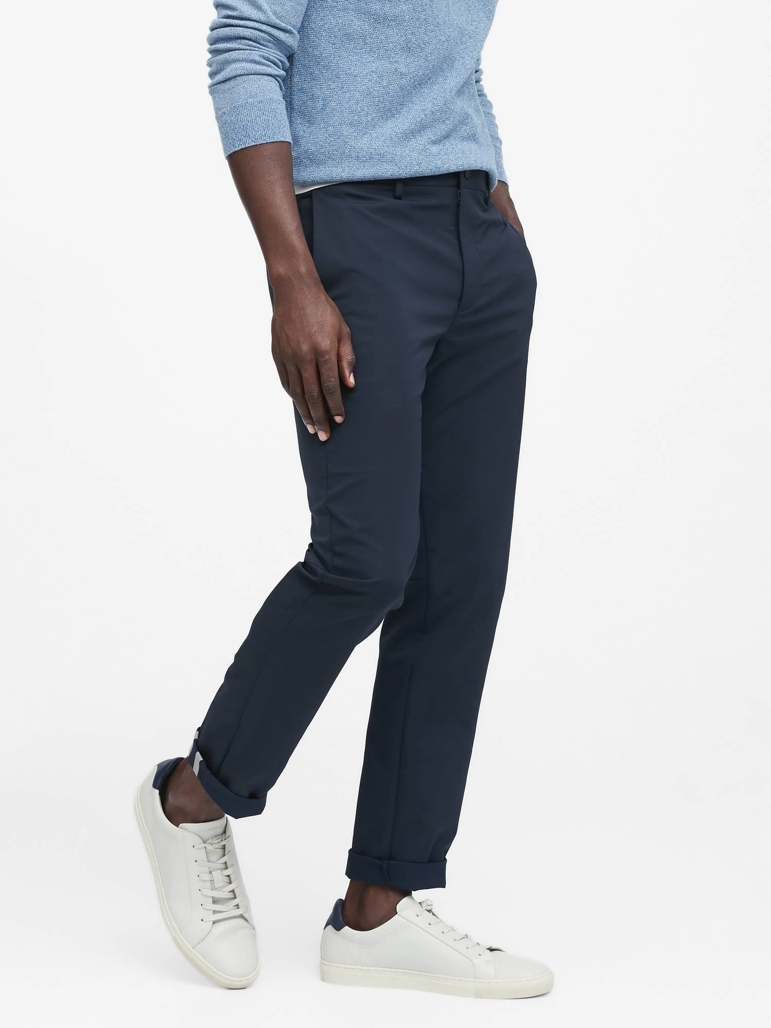 Banana Republic Men's Slim City Pant Night Navy Size 28W 28L