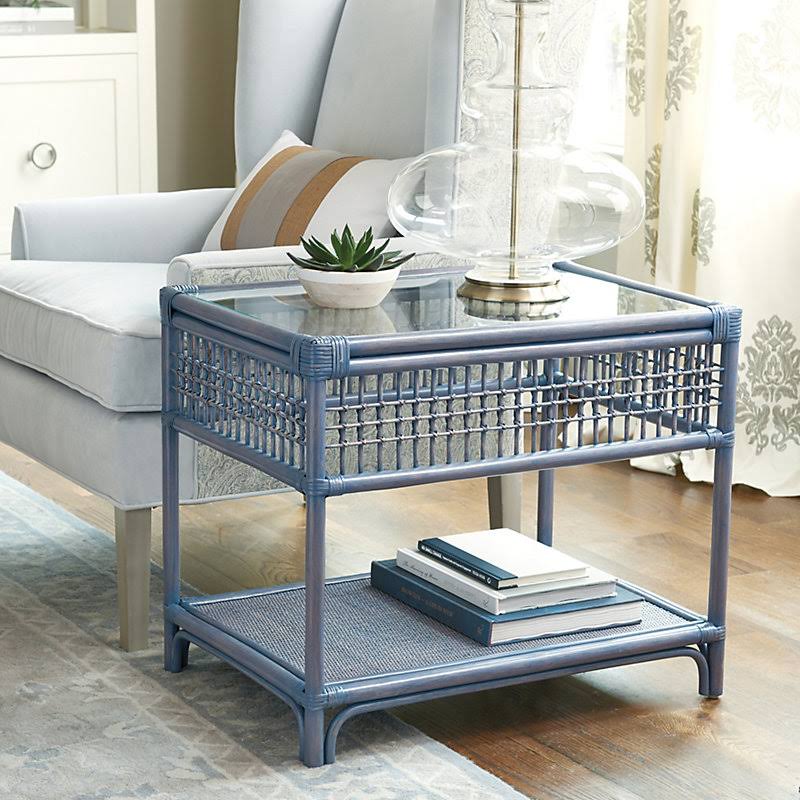 Beverly Rattan Side Table - Ballard Designs