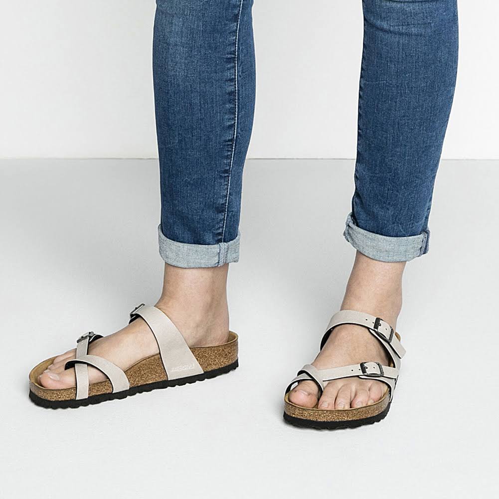 Women's Birkenstock Mayari Birko-Flor Sandal, Size 8-8.5Us - Grey