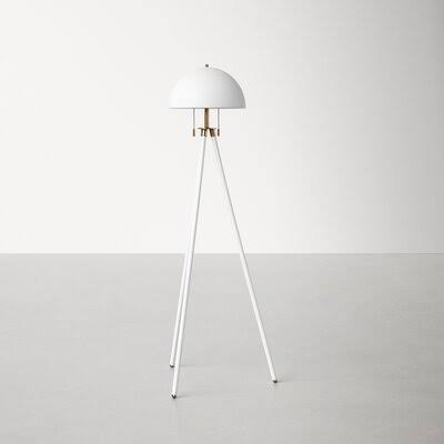Keyes 60x22 Tripod Floor Lamp Finish: White