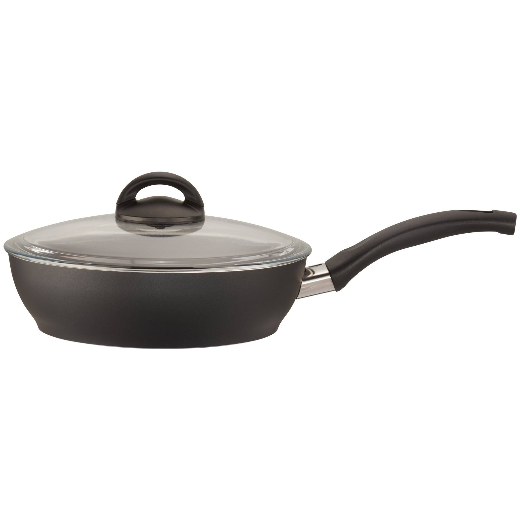 Ballarini Pisa Forged Aluminum 7 Piece Nonstick Cookware Set, Black
