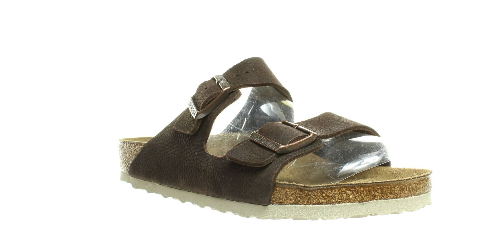 Birkenstock Men's Arizona Nubuck Leather Sandals - Soft Brown - 41