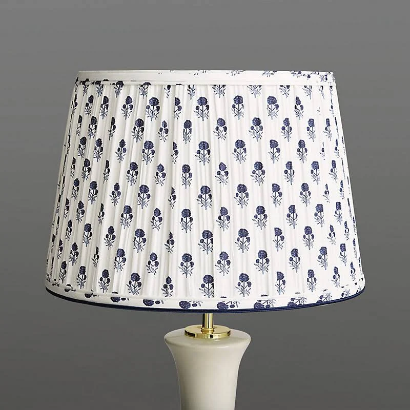 Limited Edition Anais Pleated Lamp Shade Indigo 14x22 - Ballard Designs