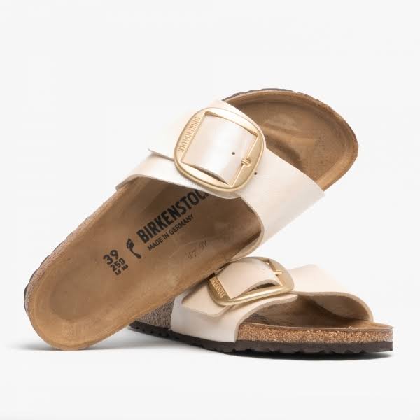 Birkenstock Madrid Big Buckle Narrow gracefull Pearl White Birkoflor 42 EU / Narrow