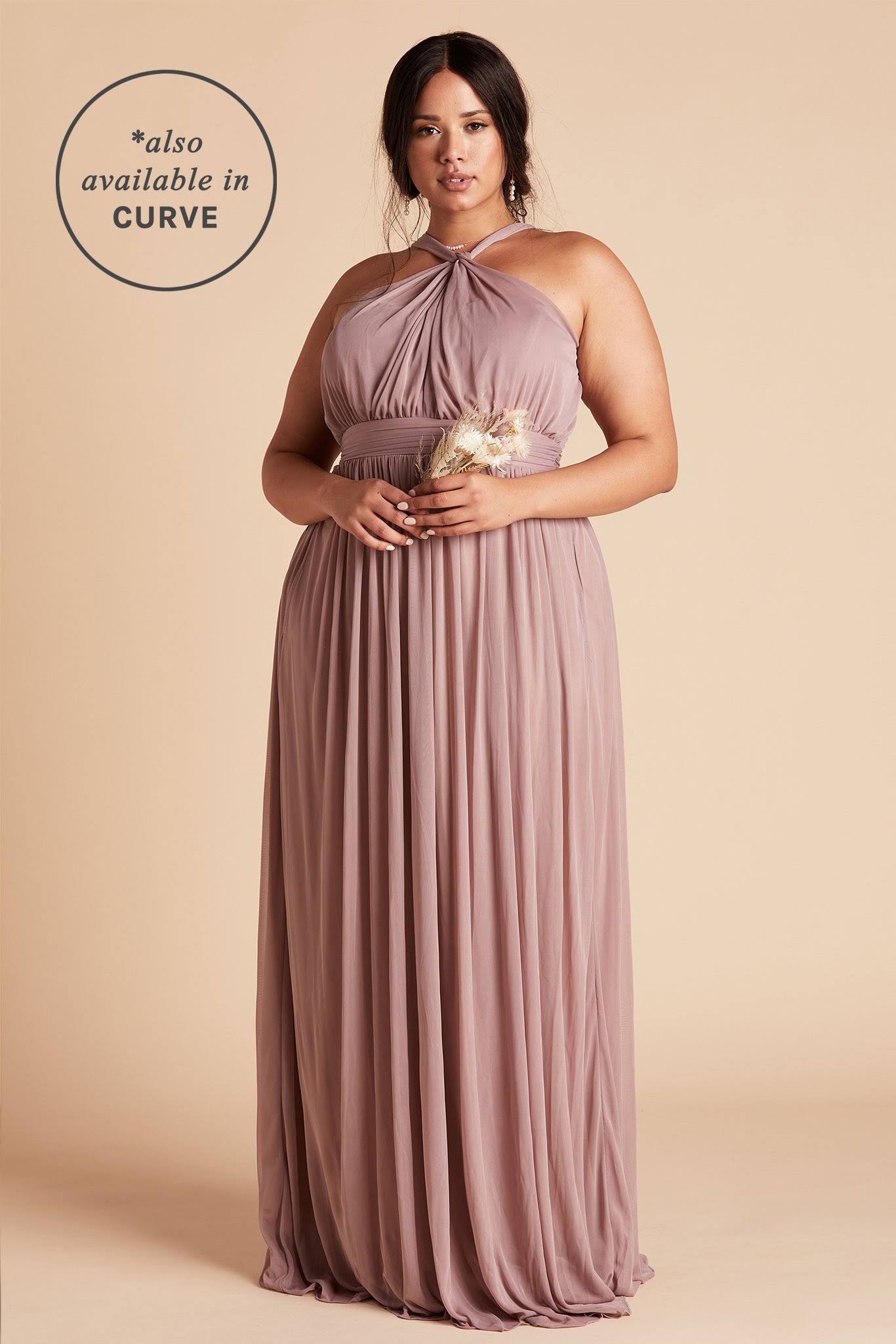 Birdy Grey Kiko Bridesmaid Dress in Mauve XL / Mauve