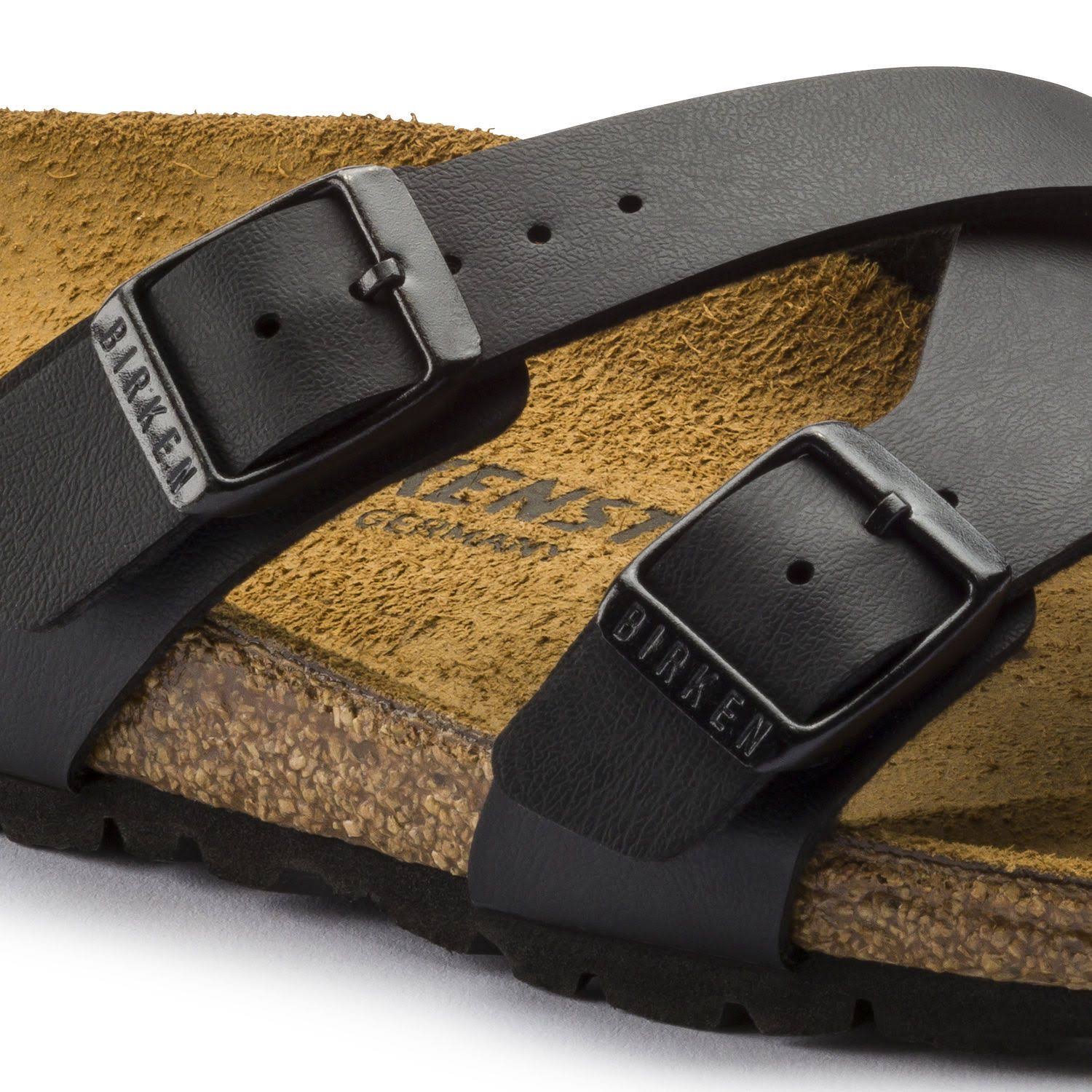 Birkenstock Women's Yao Slide - 41 Narrow - Black Birko-Flor