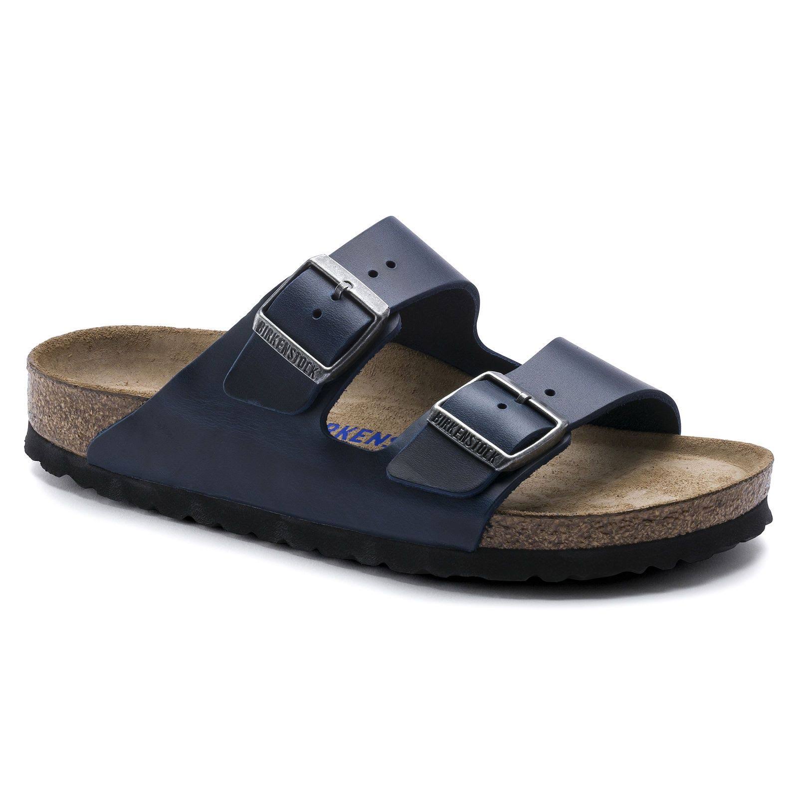 Birkenstock Arizona Soft Footbed (36 Blue Oiled Leather)