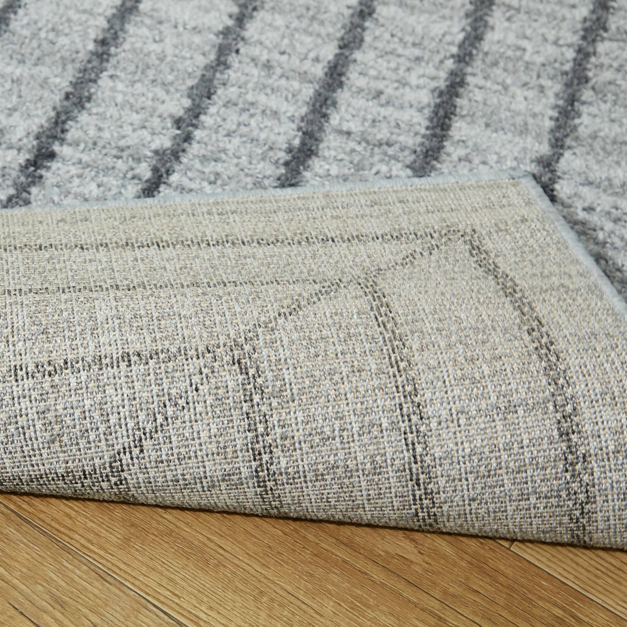 BALTA Elias Grey 5 ft. x 7 ft. Geometric Area Rug