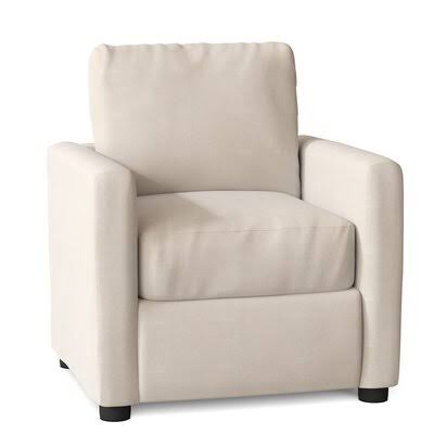 Cambridgeshire 32x22 Wide Armchair Birch Lane Body Fabric: Bull Natural