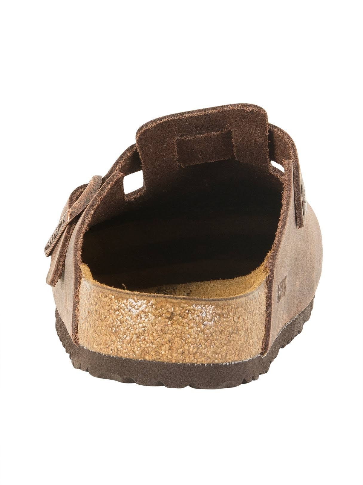 Birkenstock Boston Oiled Leather Clogs - Habana