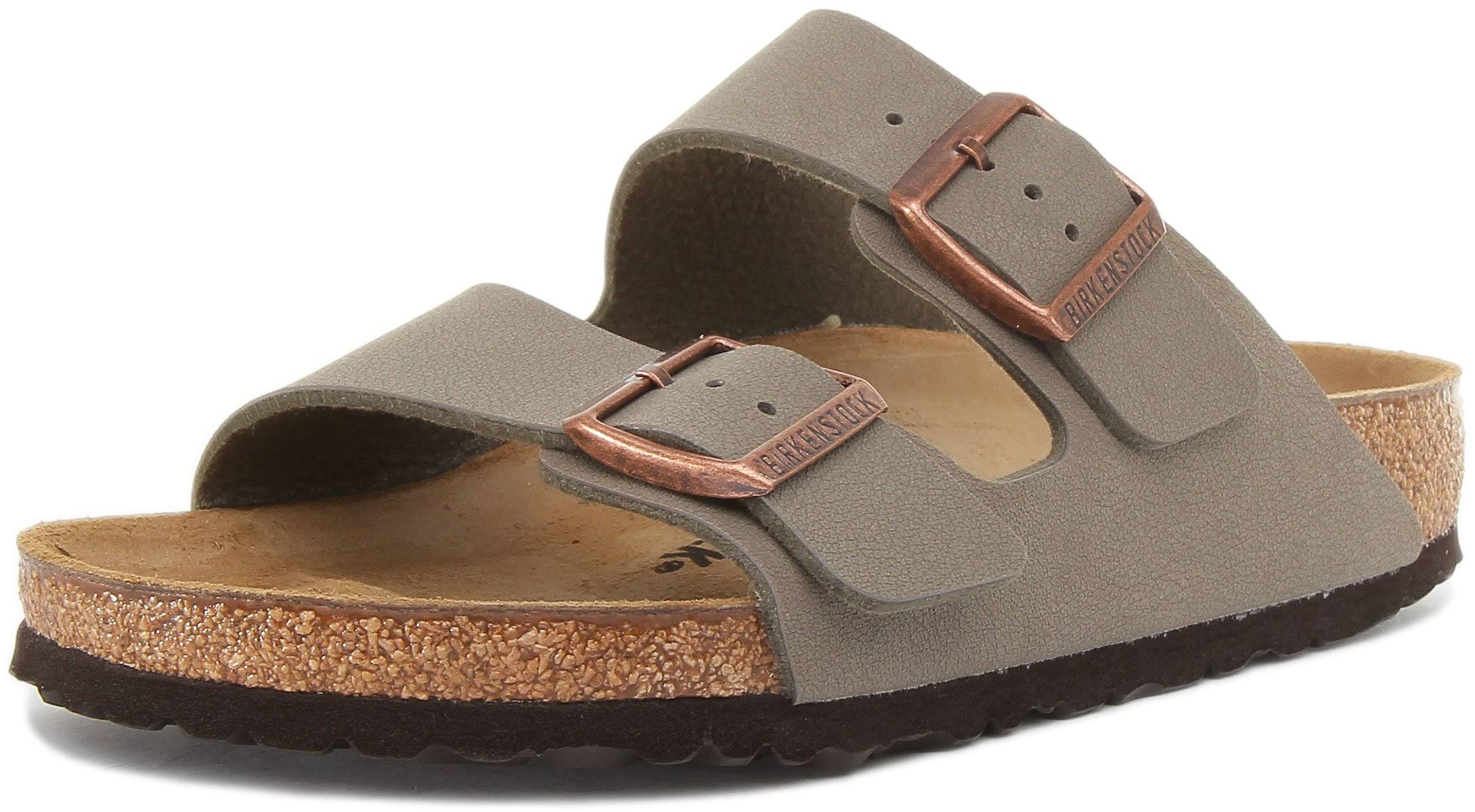 Birkenstock Arizona Birko Flor Sandals - Stone