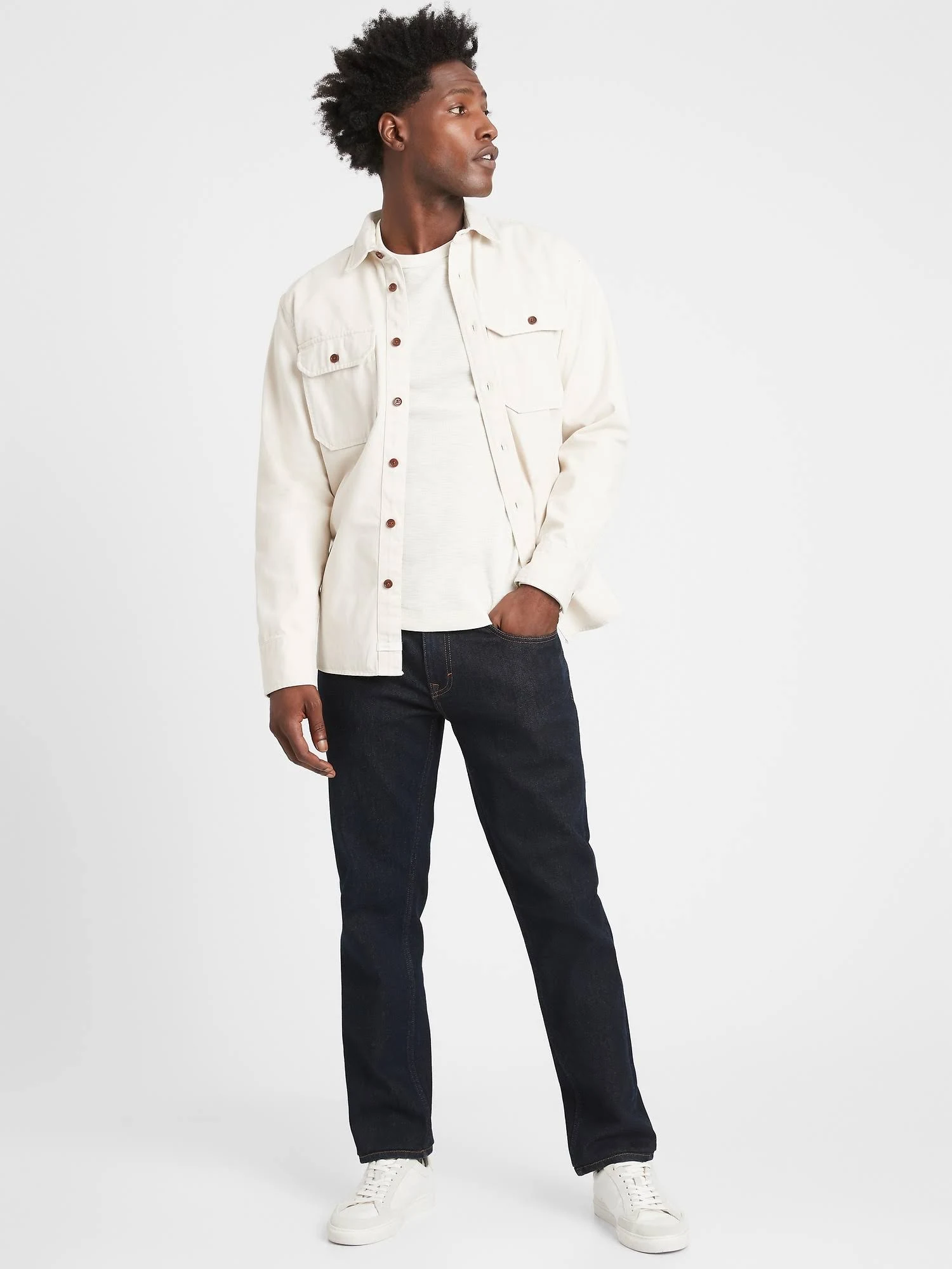 Banana Republic Men's Straight Legacy Jean Rinse Dark Wash Size 42W 34L