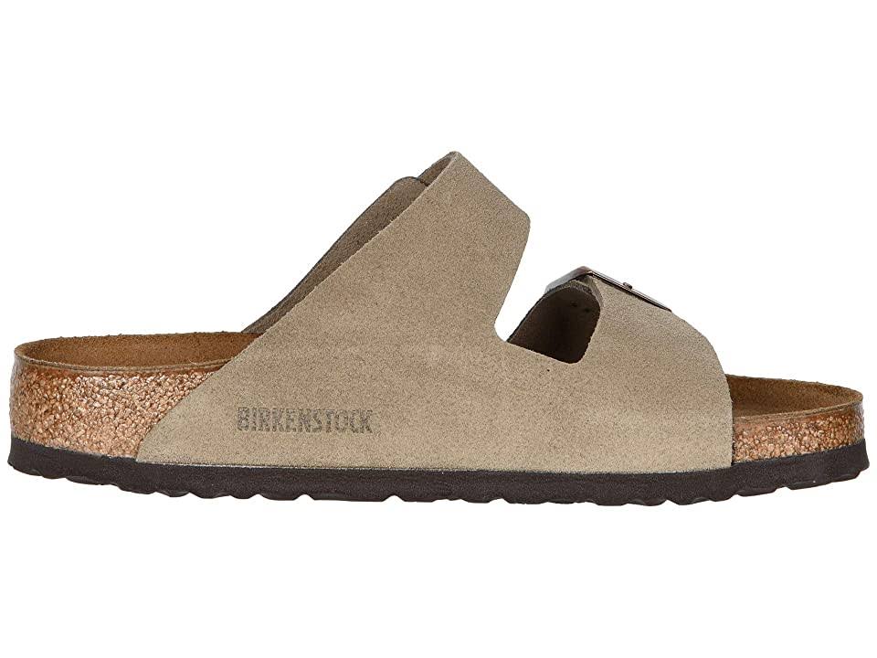 Birkenstock Arizona Sandal - 38 - Taupe Suede