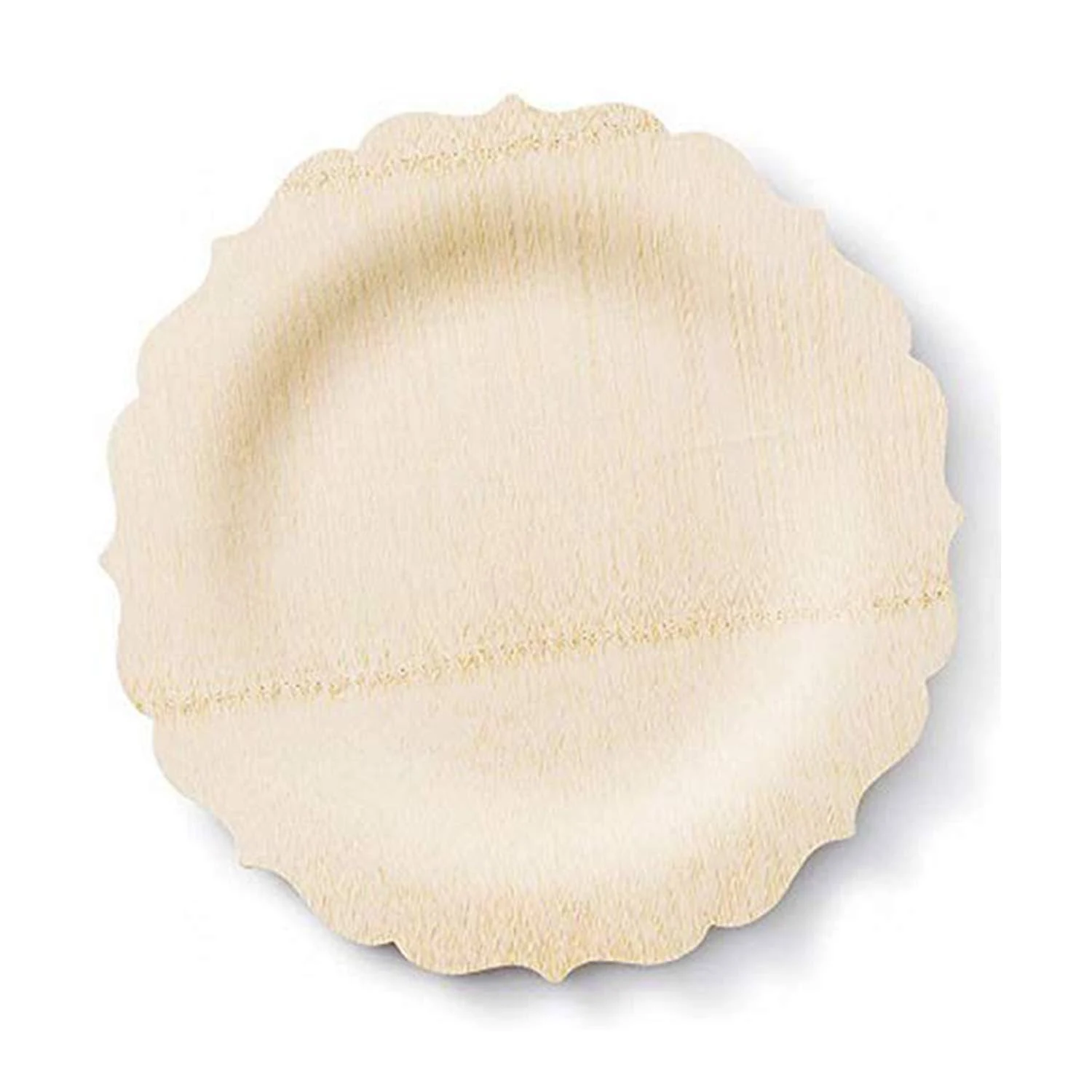 bambu, Veneerware Disposable Bamboo Fancy Plates, 100% Biodegradable Flat Tableware - 9 inch, Pack of 25, Other