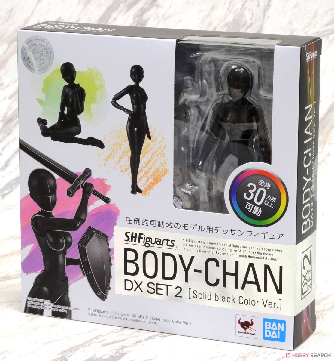 S.H.Figuarts Body Chan DX Set 2( Solid Black Color Ver. )