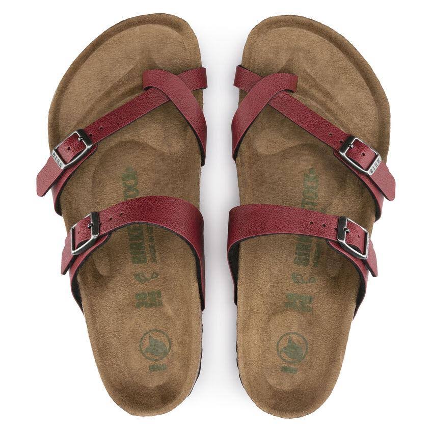 Birkenstock Women's Mayari Bordeaux Vegan Birko-Flor