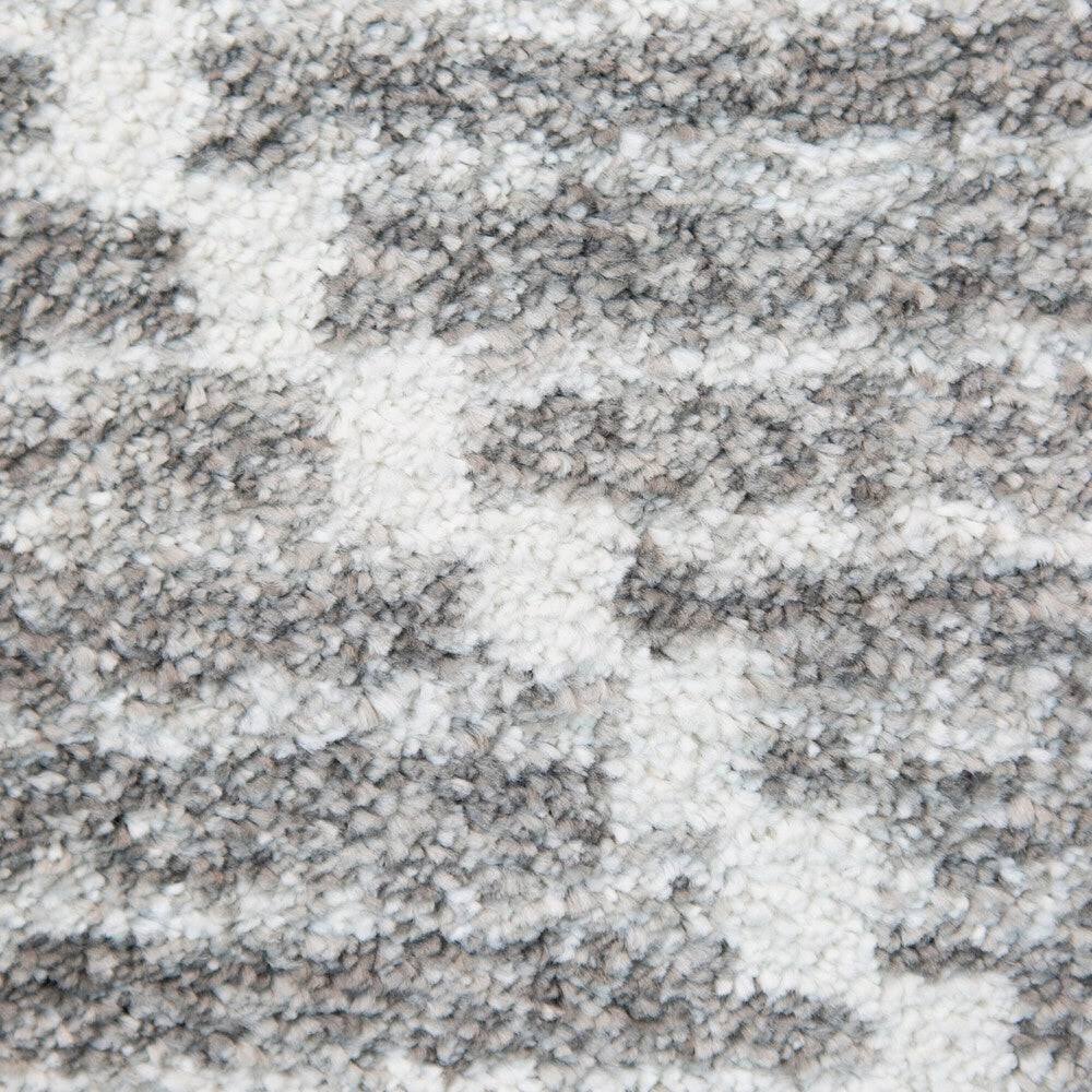 Oscar Geometric Modern Area Rug - 2& x 7& Runner - Off-White