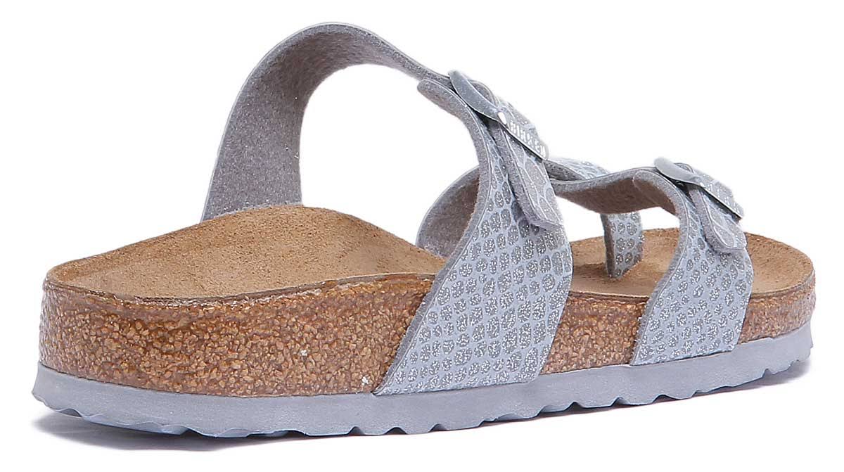Birkenstock Thong Sandal Mayari Magic Snake Silver 36 EU / Narrow
