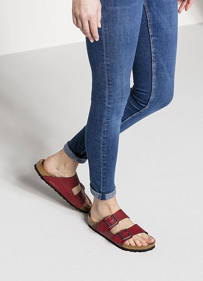 Birkenstock Women's Arizona (40 Bordeaux Pull Up)