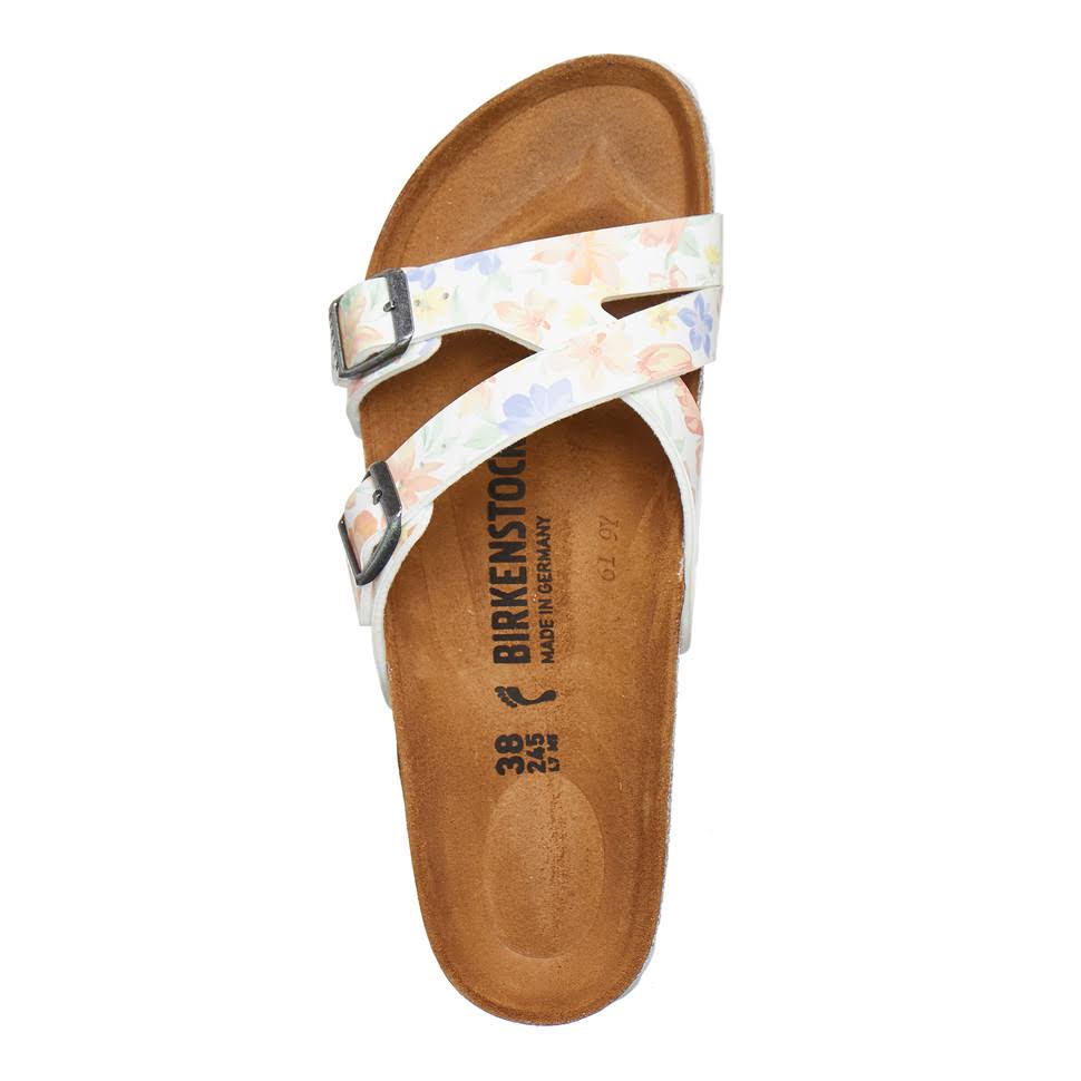 Birkenstock Yao Birko-Flor Sandal, White / 40