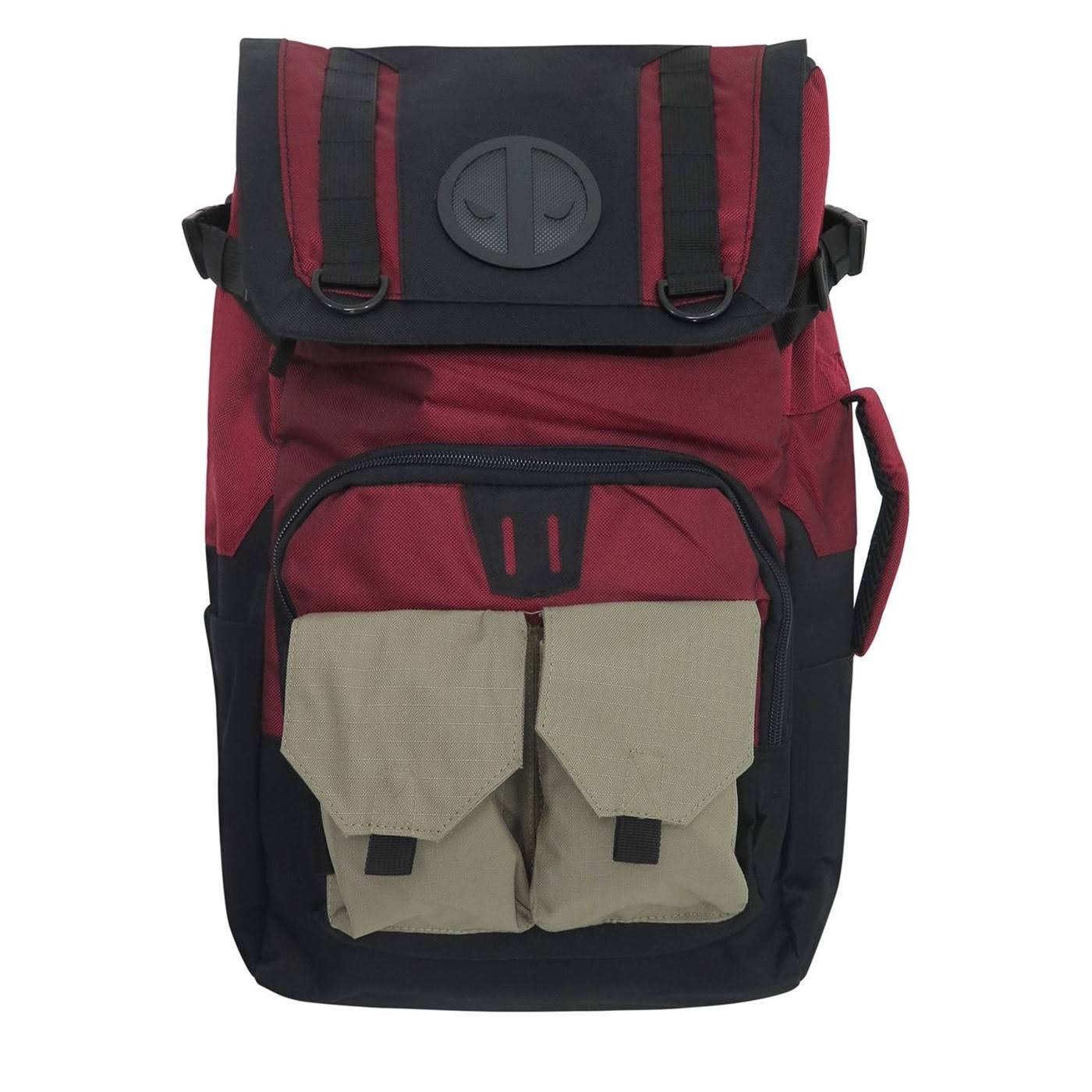 Marvel Black and Red Deadpool Backpack