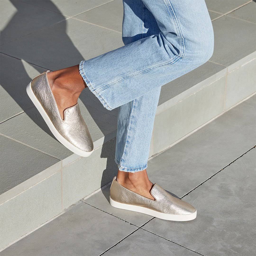 Birdies The Swift - Gold Sneaker, Size 7.5