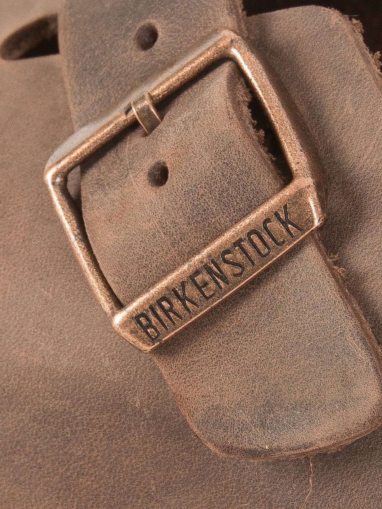 Birkenstock Boston Oiled Leather Clogs - Habana