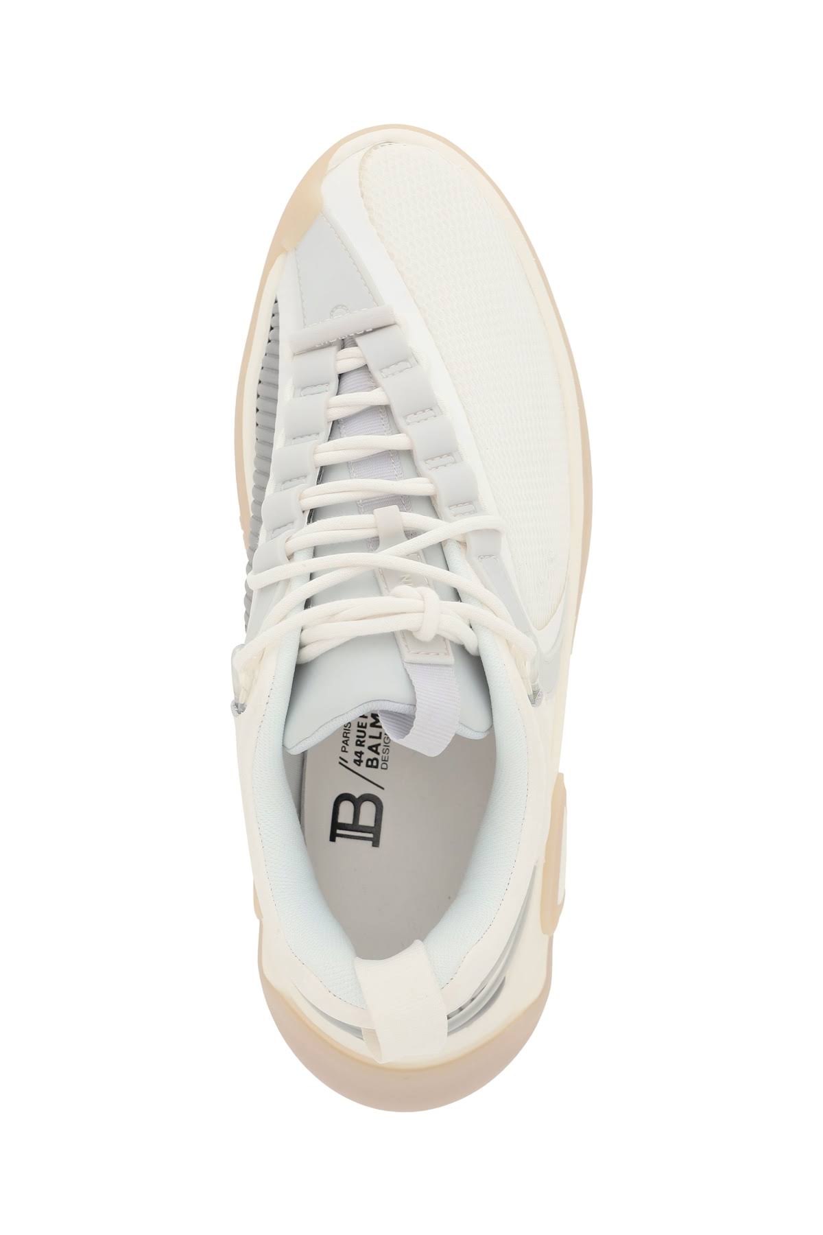 Balmain B-runner Sneakers 42 White,Grey Technical