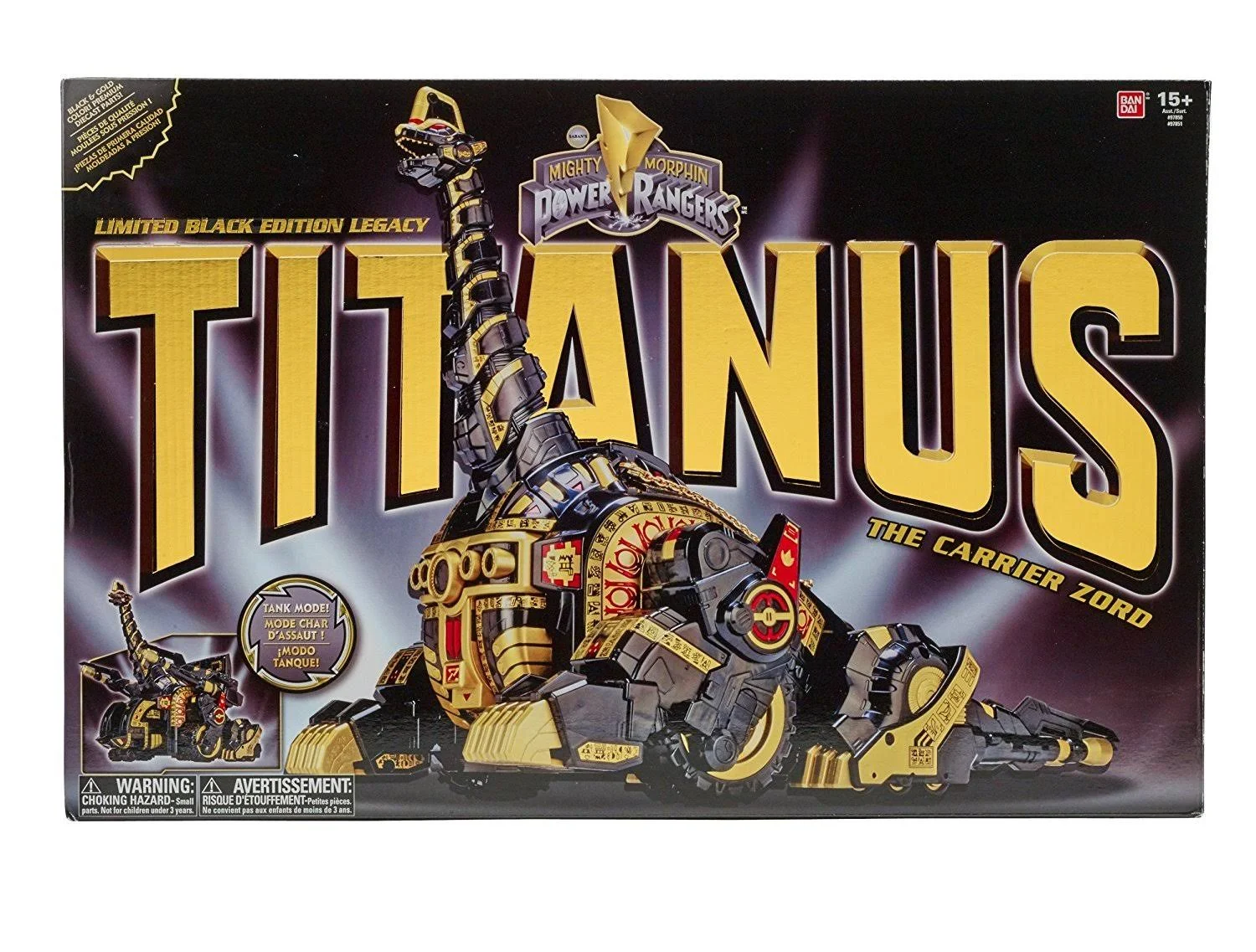 Mighty Morphin Power Rangers Legacy Titanus Black Edition Figure