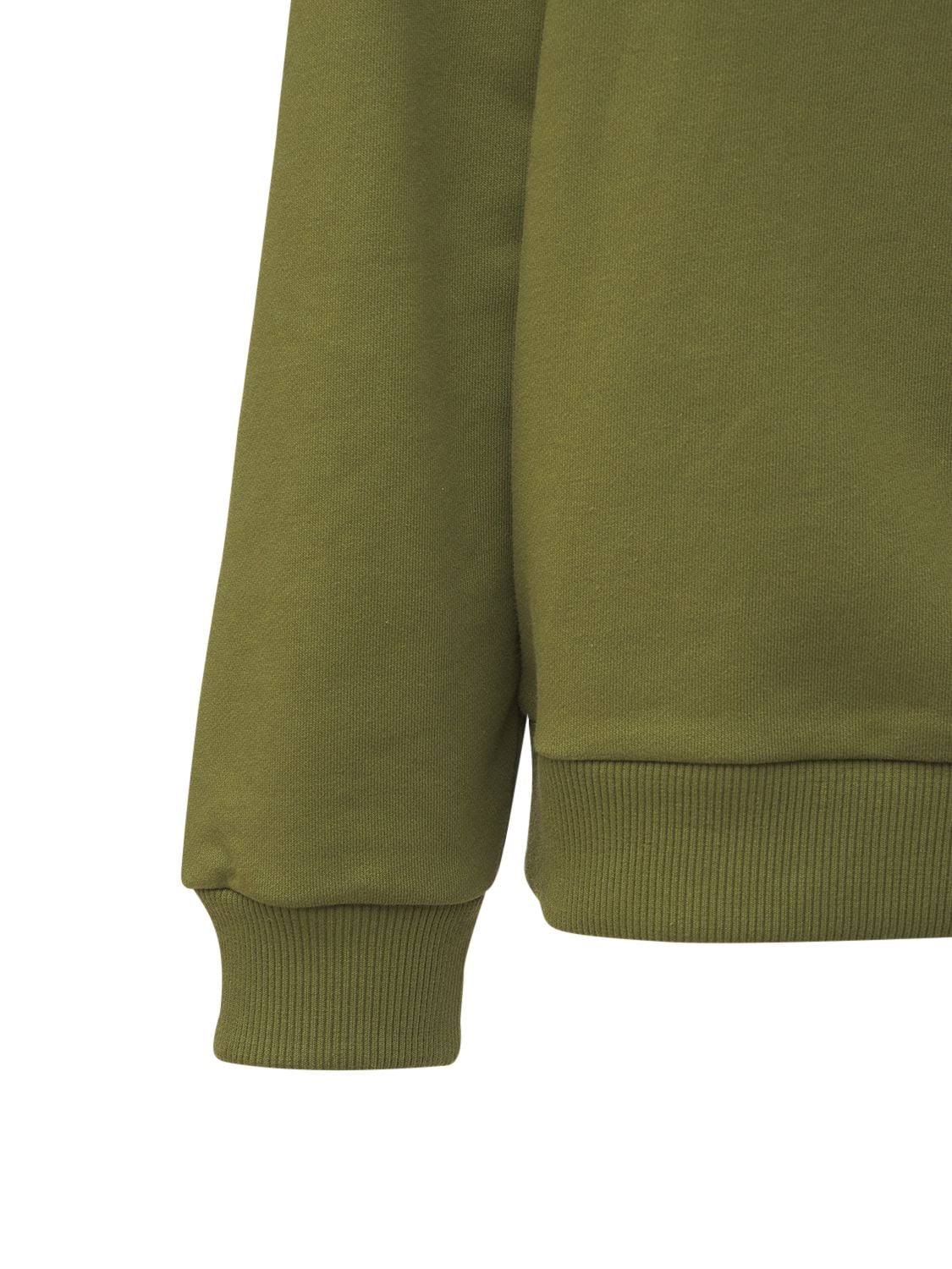 Balmain | Women Logo Printed Cotton Sweatshirt Green/White L