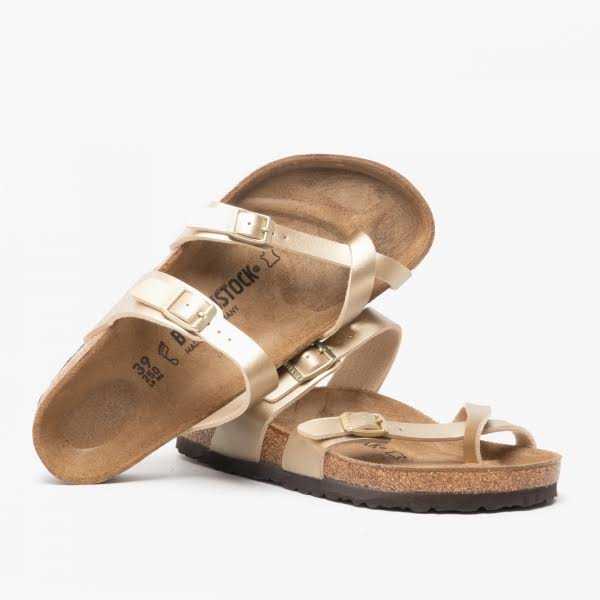 Birkenstock Mayari Birko-Flor Gold Thong Sandals