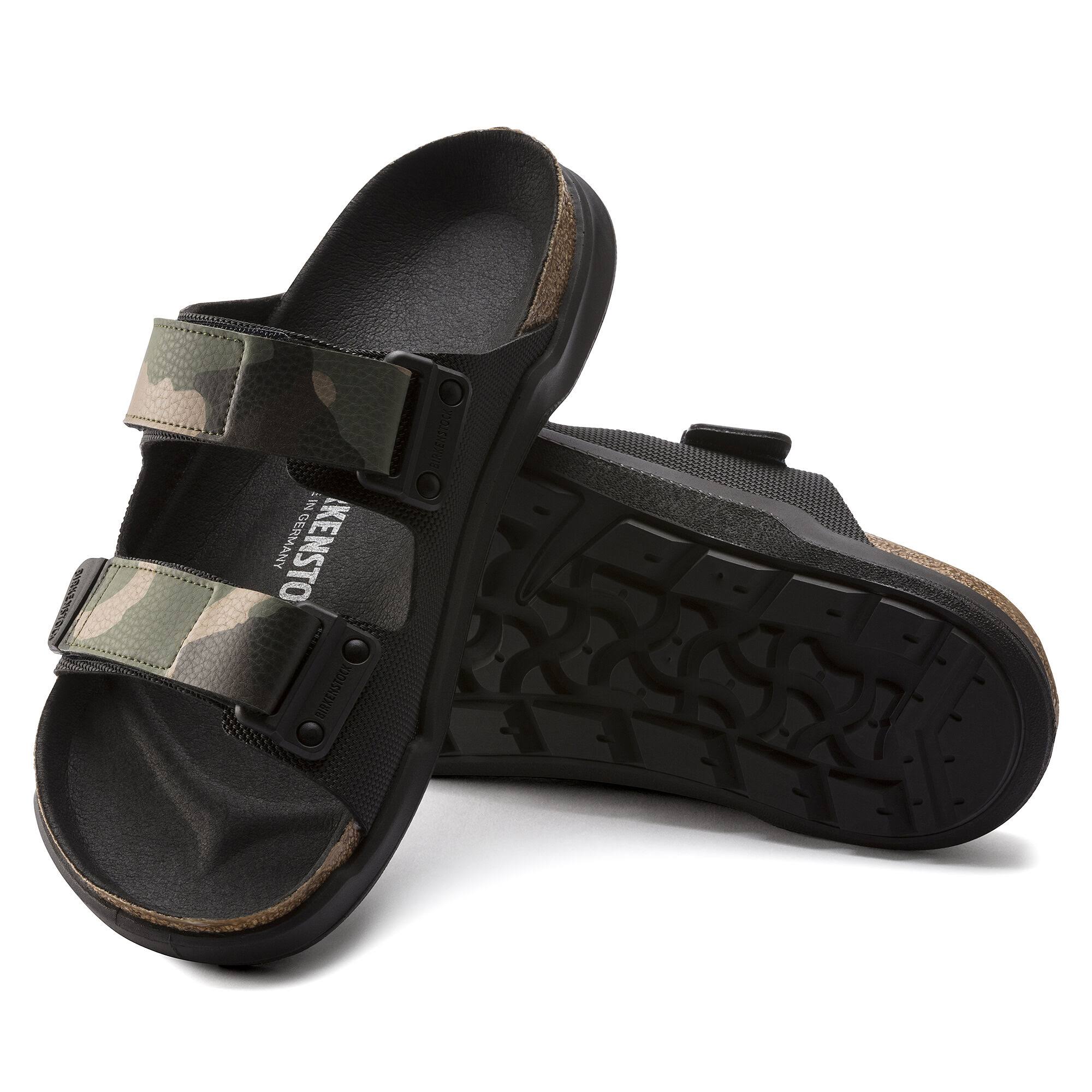 Birkenstock Atacama Birko-Flor Futura Black / Camo Two-Strap Sandals - Great for Holiday Gifting