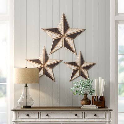 3 Piece Stars Wall Decor Set