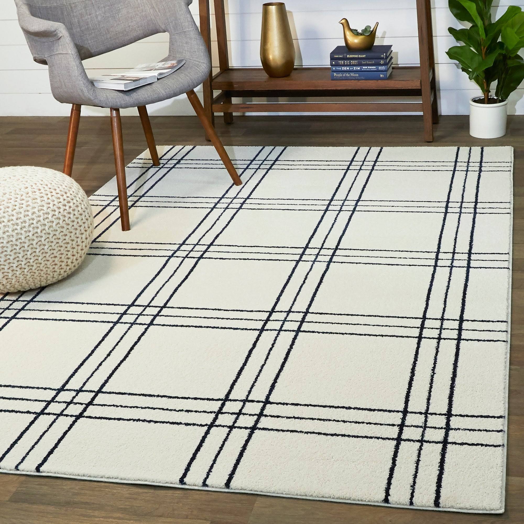 Turner Plaid Area Rug - 5&3x22 x 7&