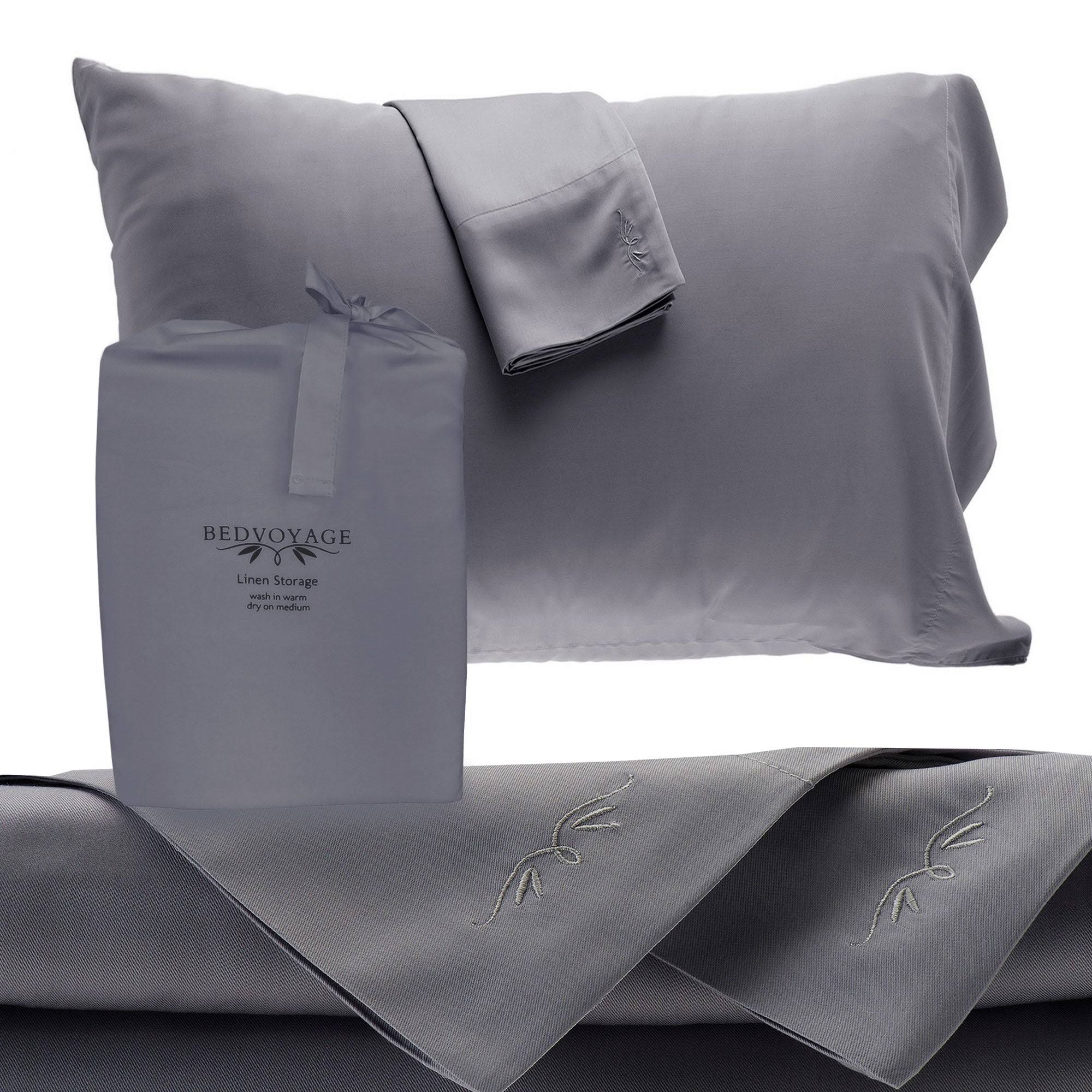 BedVoyage Bamboo Rayon Sheet Set - Queen - Platinum
