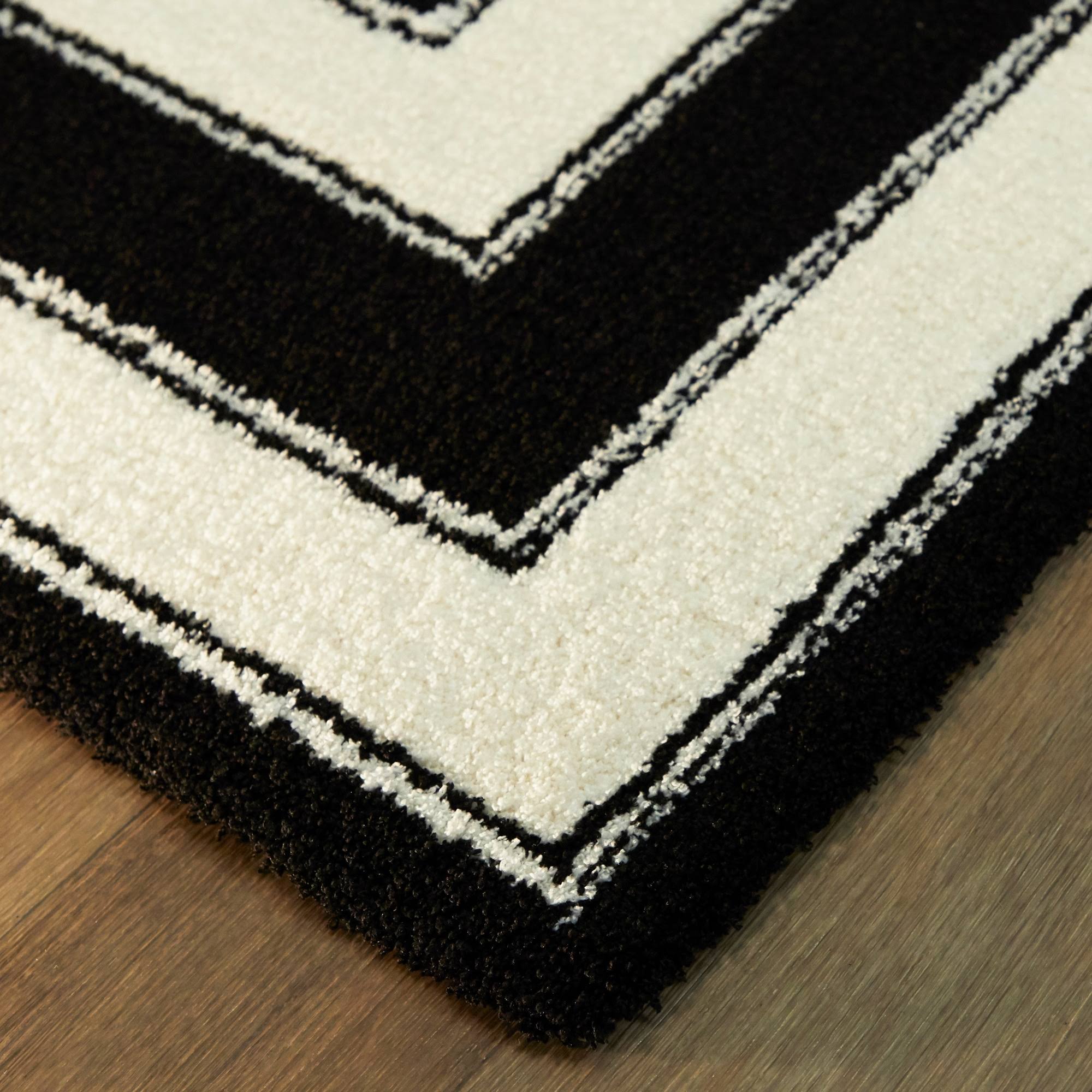 BALTA Vincent Black 5 ft. x 7 ft. Art Deco Area Rug