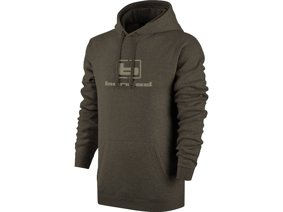 Banded Logo Hoodie, Spanish Moss, Medium