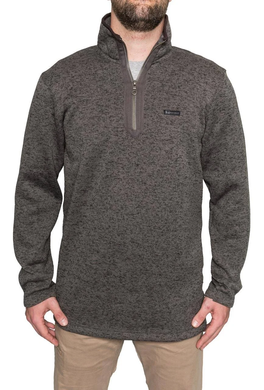 Banded 1/4 Zip Heather Fleece Pullover